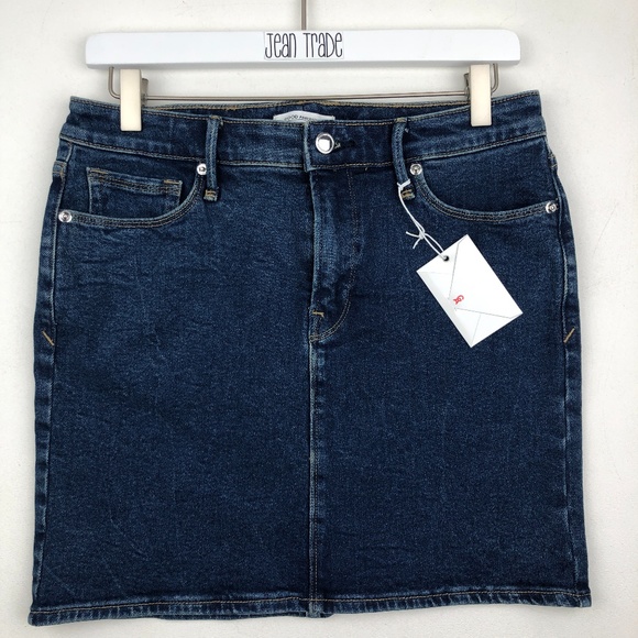 NWT Good American The Denim Mini Skirt - Picture 1 of 6